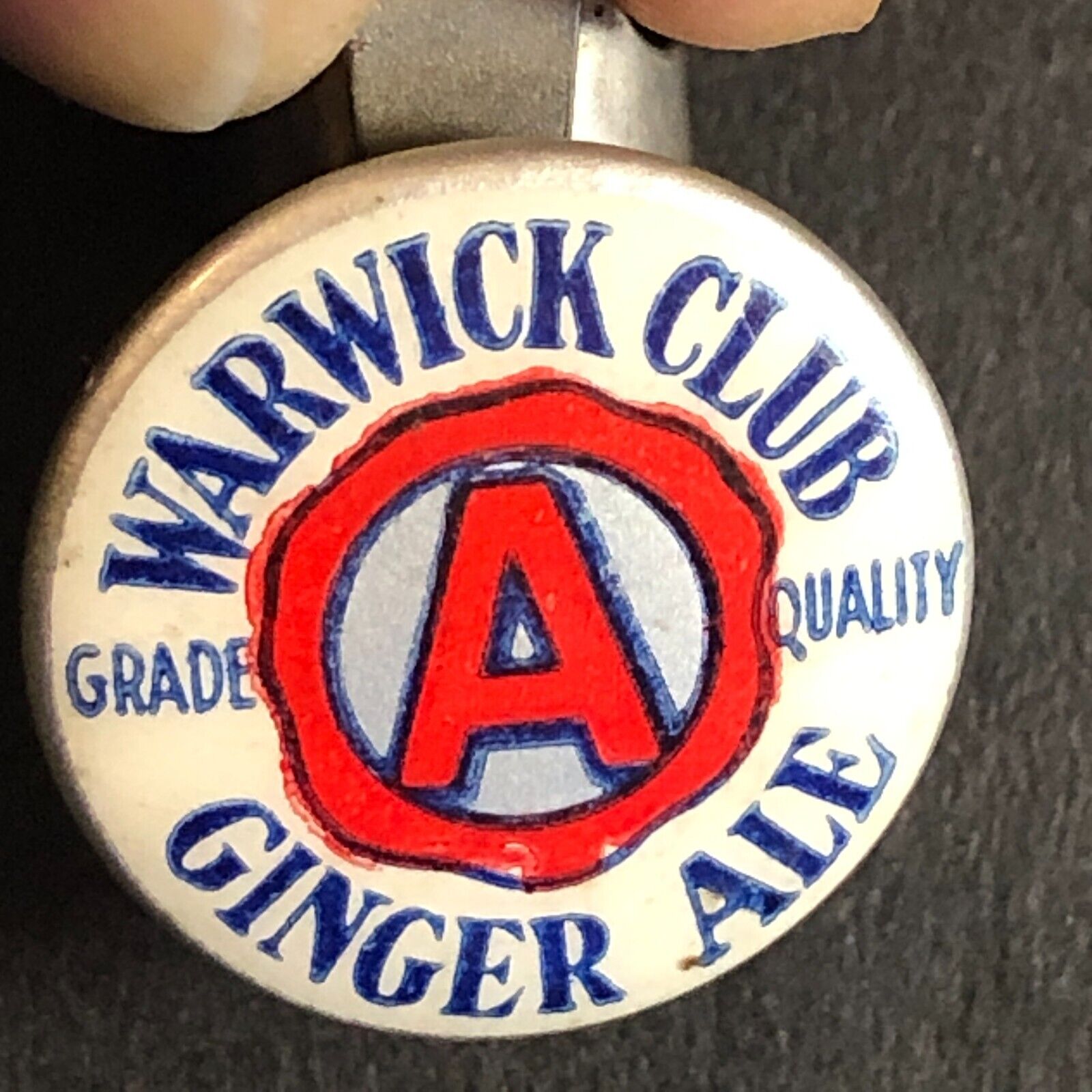 Warwick Club Ginger Ale R.I. Pencil Topper Advertising 16mm c1930\'s-40\'s VGC