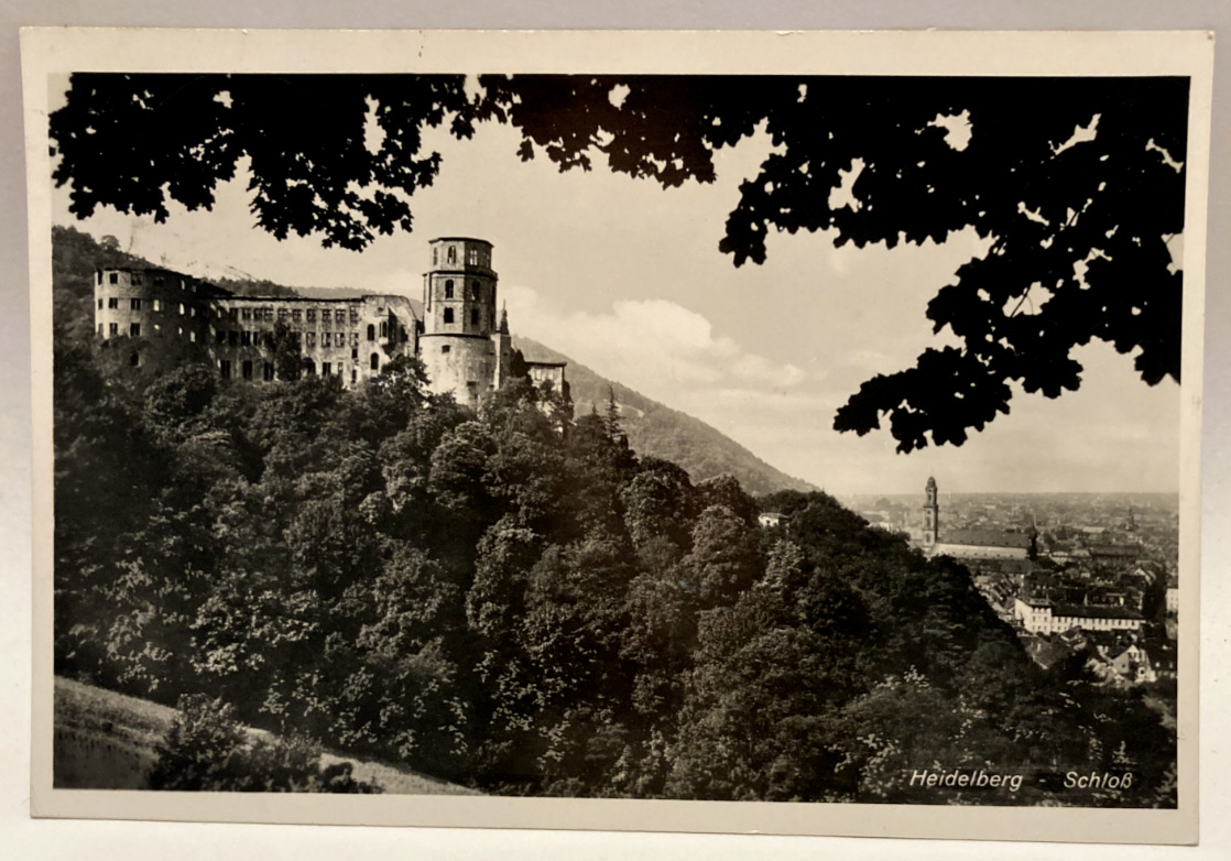 RPPC Schlob Heidelberg, Castle, Germany, Vintage Photo Postcard