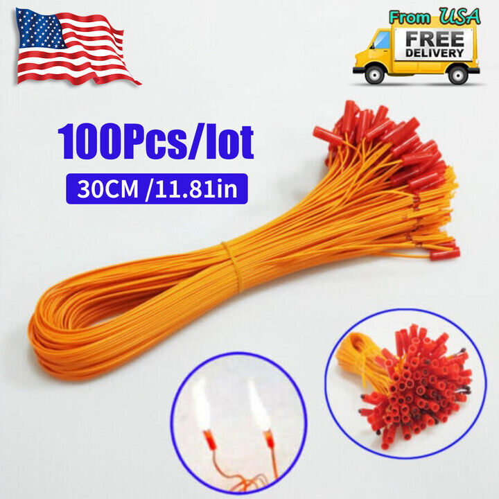 100pcs/lot 11.81in Electric Connecting Wire for Fireworks Firing System Igniter