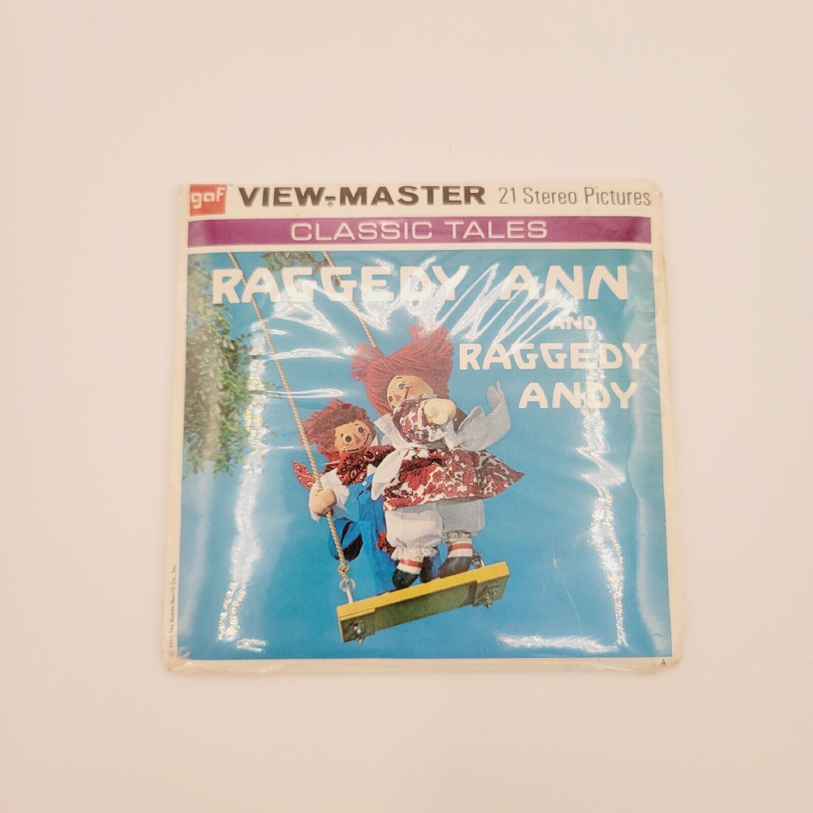 Sealed gaf B406 Raggedy Ann & Raggedy Andy 1971 Dolls view-master Reels Packet