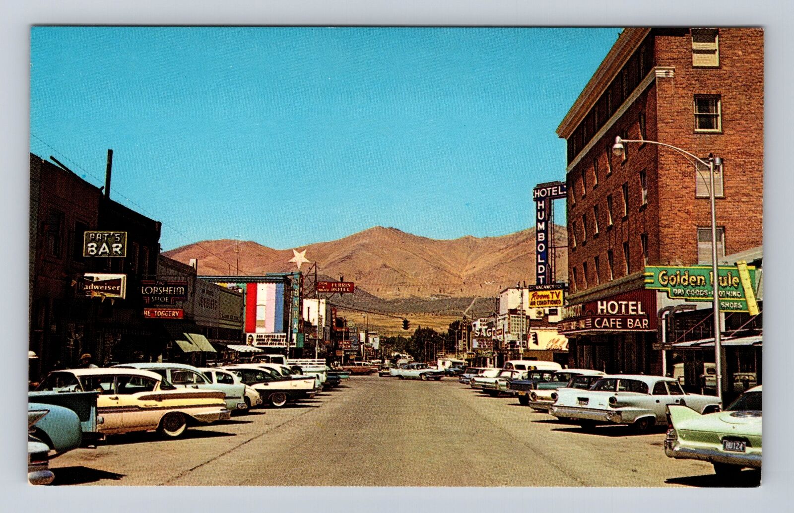 Winnemucca NV-Nevada, Bar, Hotel Humboldt, Café, Vintage Souvenir Postcard