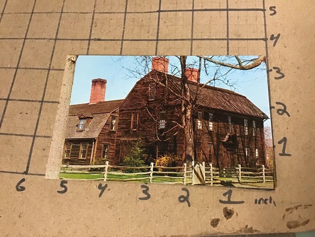 original Post Card: ASHLEY HOUSE - DEERFIELD MASSACHUSETTS unused 