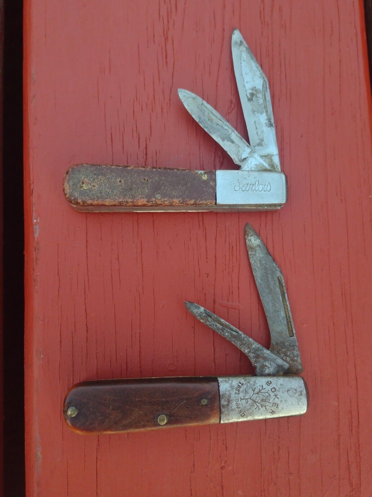 Vintage Barlow/Boker Tree Brand Knives, Usable Condition