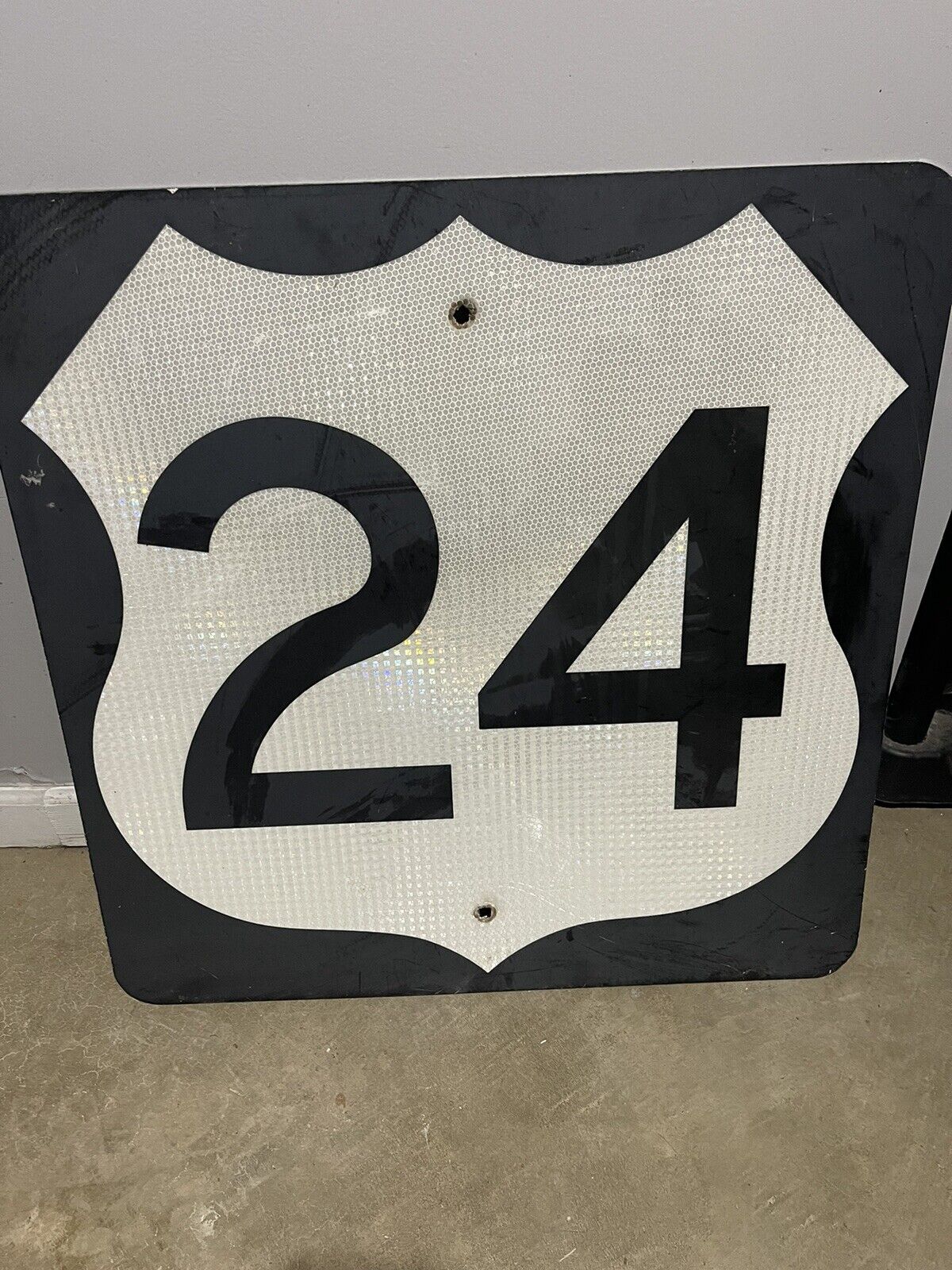 Authentic Vintage Retired Road Sign 24”X24”