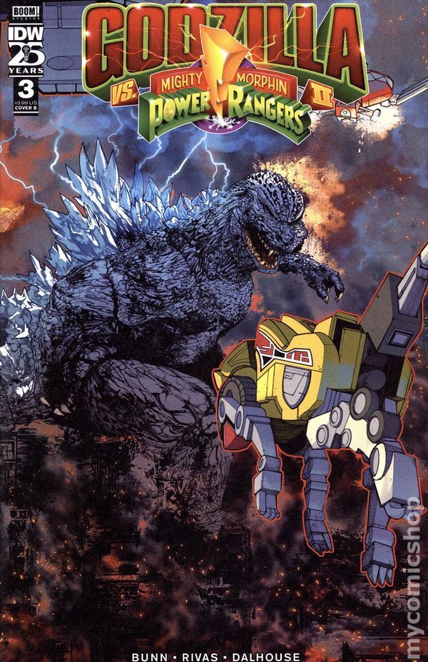 Godzilla vs. the Mighty Morphin Power Rangers II #3B 2024 Stock Image