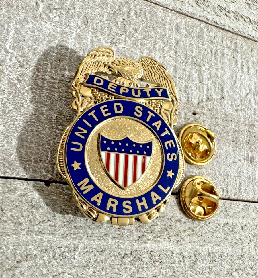Historical Deputy United States Marshal Lapel Pin Mini Badge