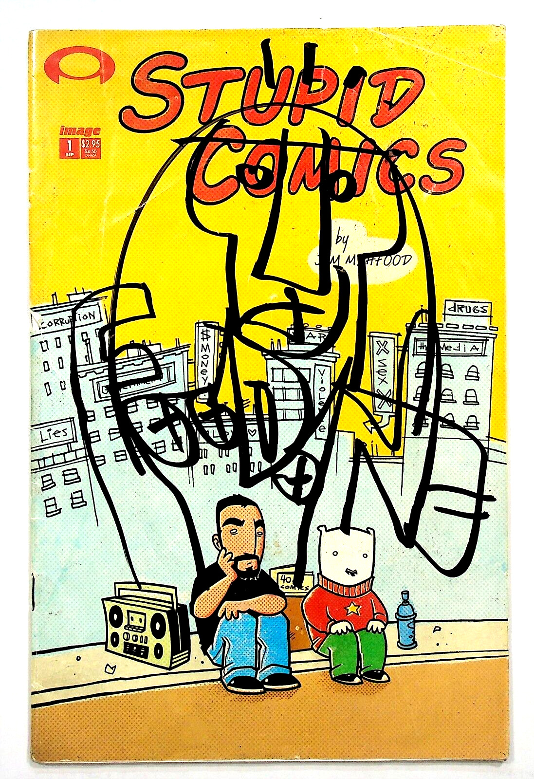 Stupid Comics #1 Signed by Jim Mahfood w/ Huge Remark Image Comics