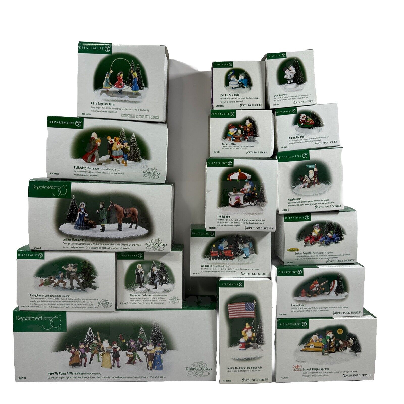 DEPT 56 NORTH POLE SERIES / Dickens Village /Towns People Accessories LOT Of 17