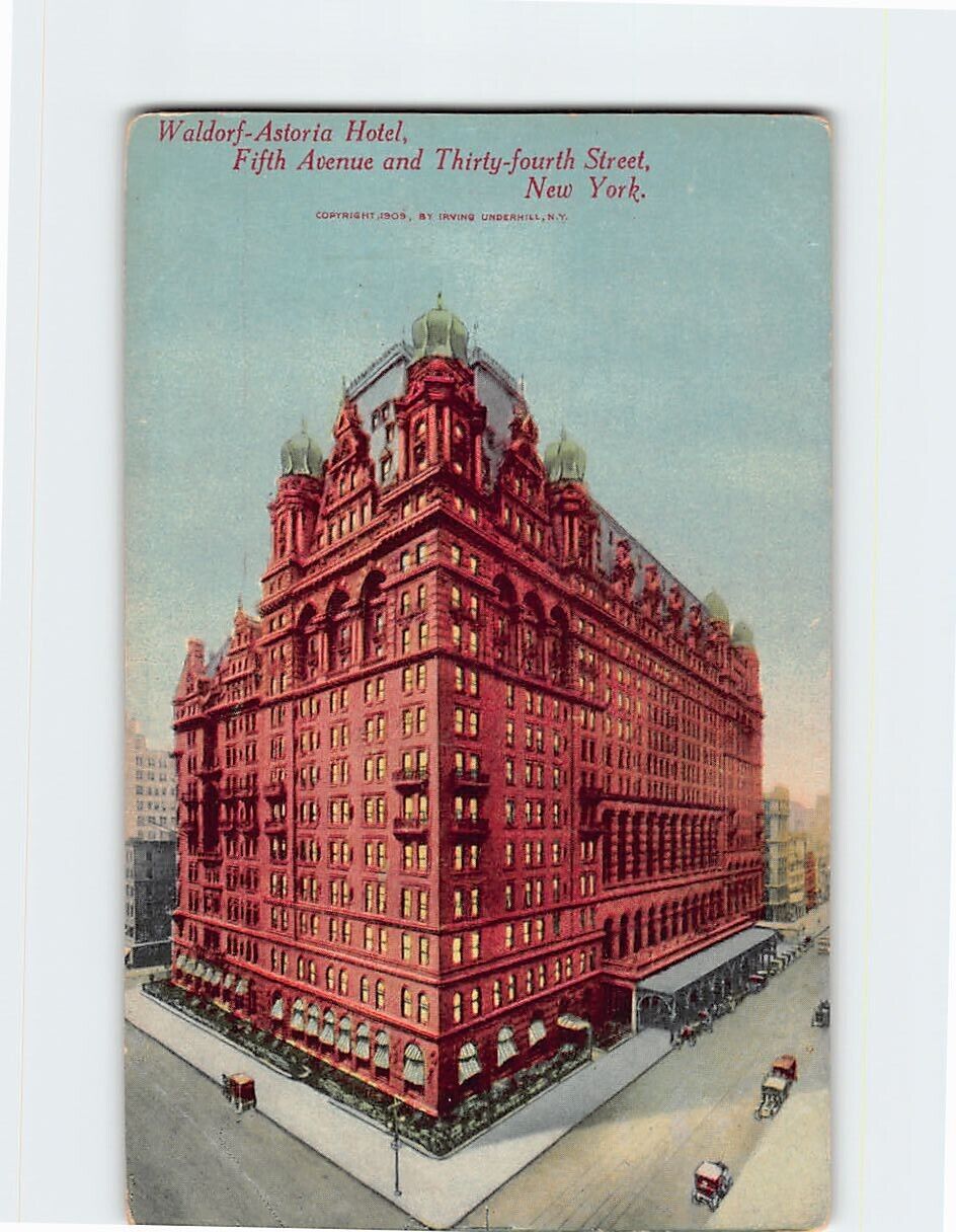 Postcard Waldorf-Astoria Hotel NY USA