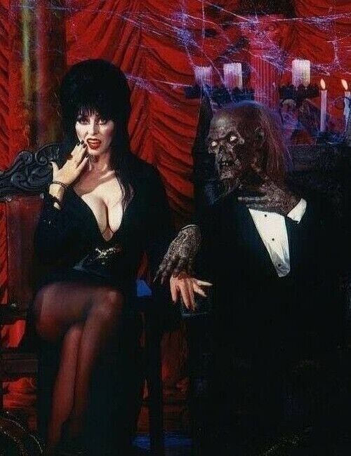 Dark Mistress ELVIRA & Tales From The Crypt Keeper Picture Photo Print 8\