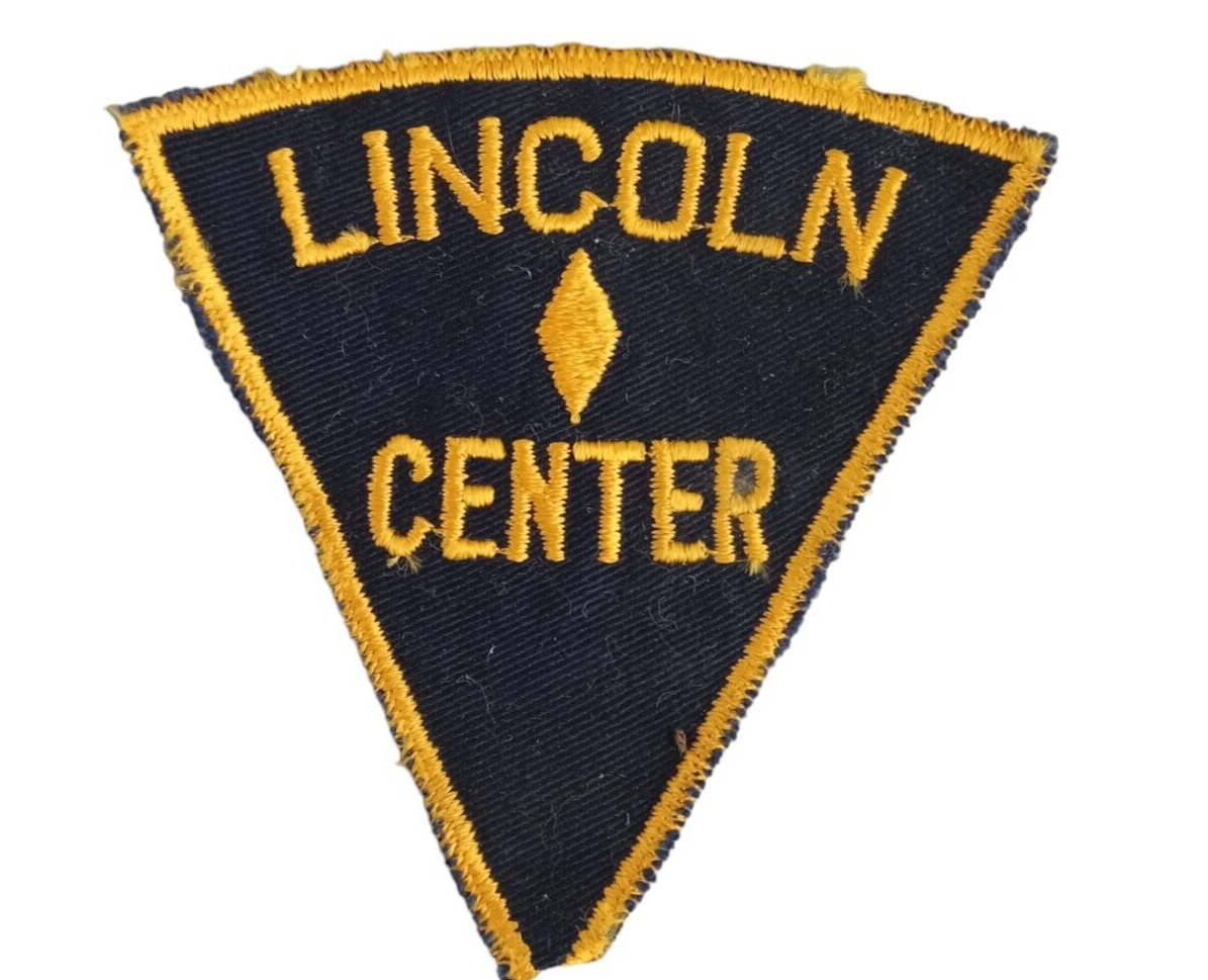 Vintage Advertising LINCOLN CENTER Employee Uniform Work Shirt Hat Patch