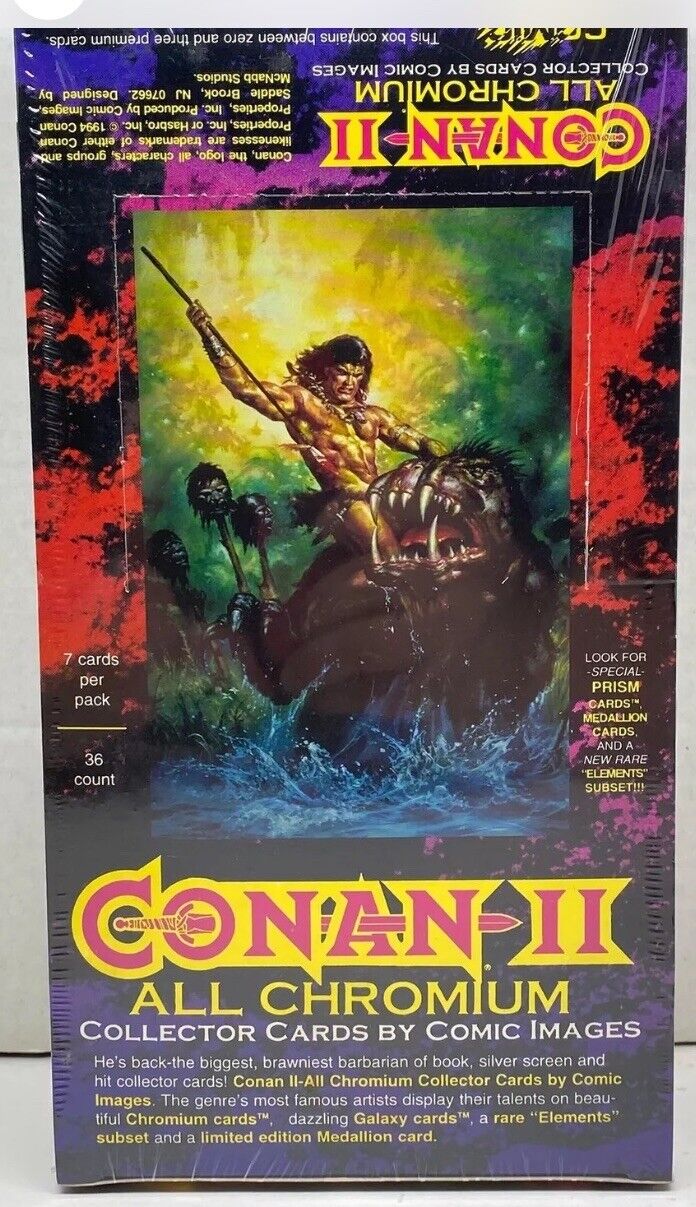 Conan II All Chromium Trading Card Box Comic Images 1994 Factory Sealed