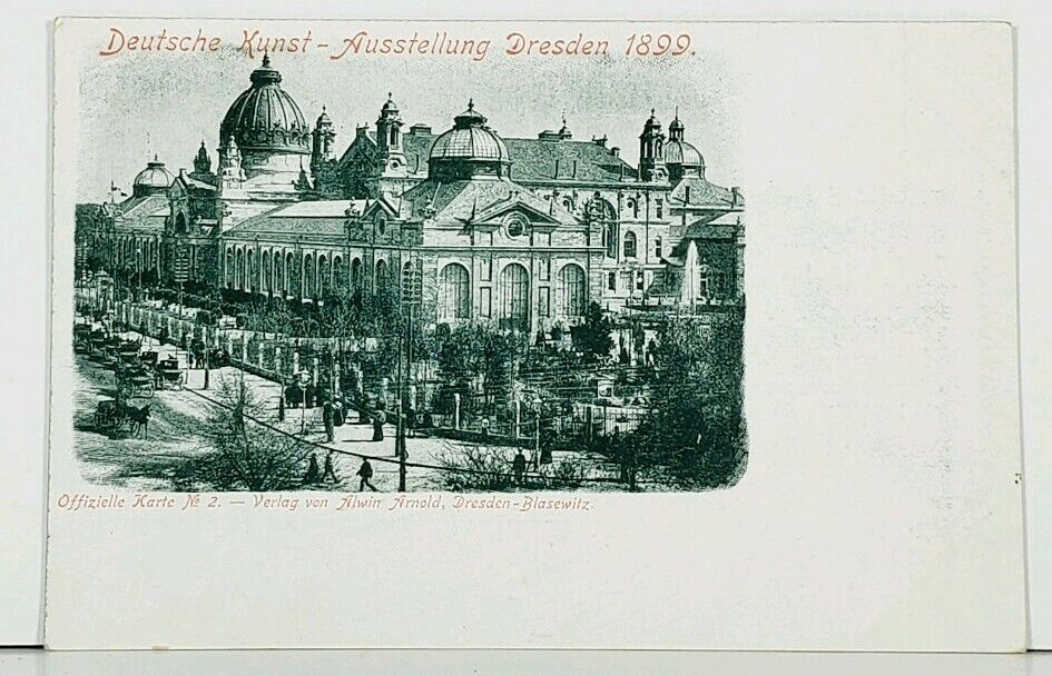 Dresden Deutsche Kunstassutellung 1899 Postcard J13