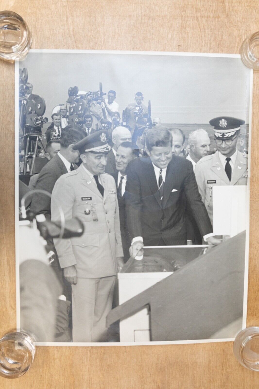 1962 Photo President Kennedy Oahe Dam South Dakota US Army Corp Engineers RARE