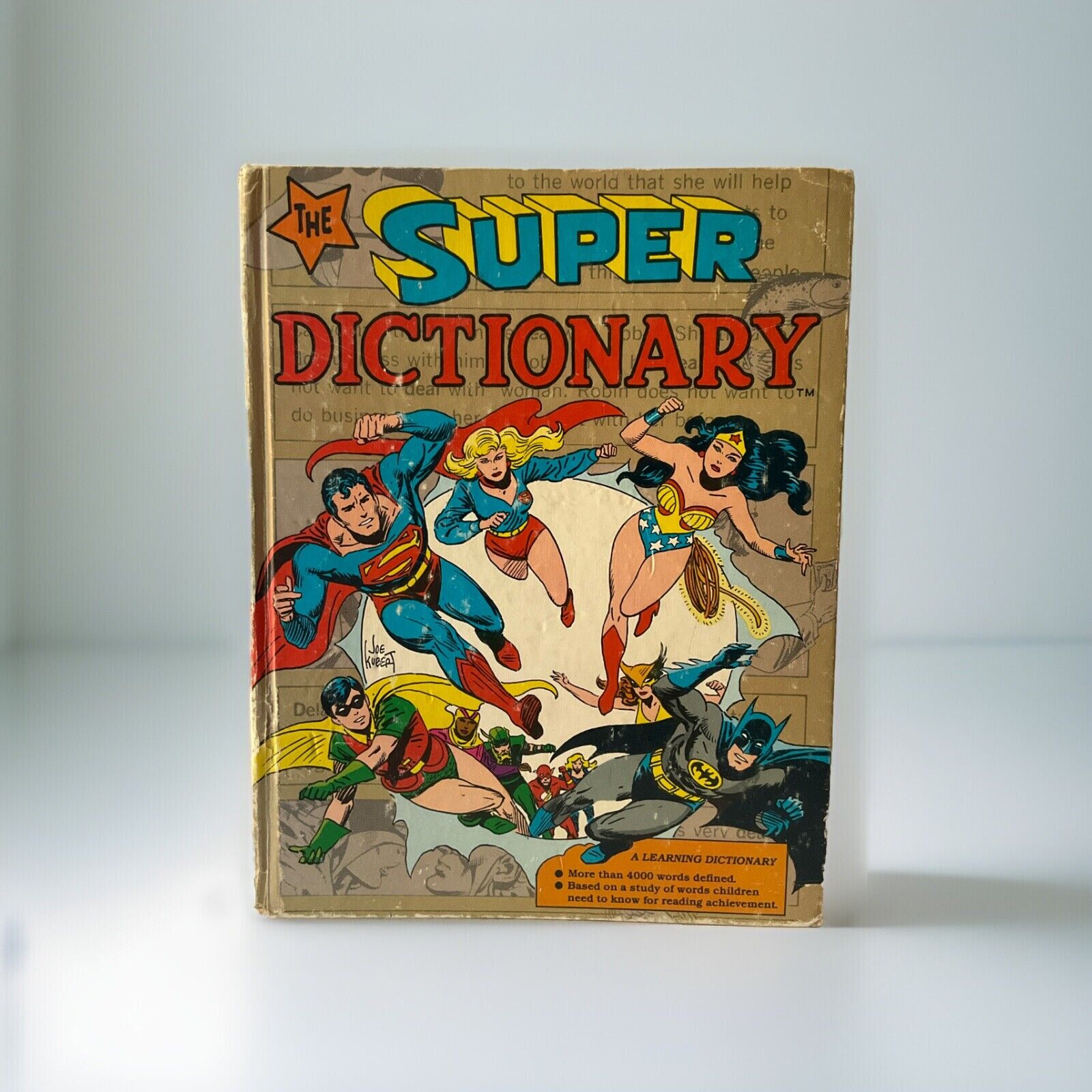 1978 The Super Dictionary By Mary Holmes With DC Comics Characters 