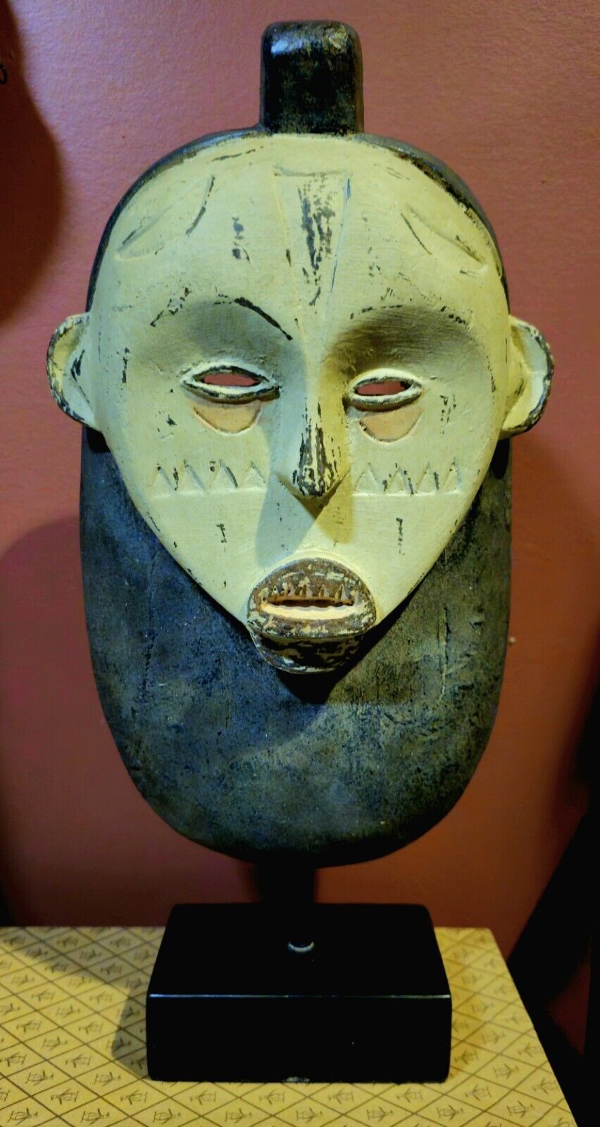 African Decorative Mask Antique Primitive Collectibles Home Decor 