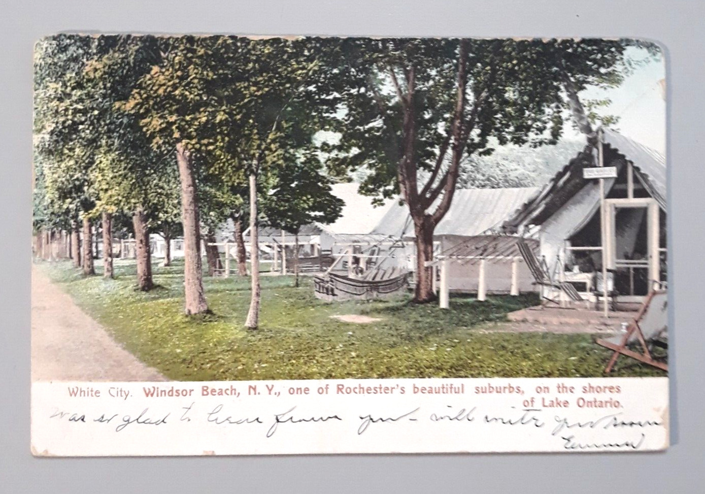Rochester NY Postcard 1906 White City Windsor Beach Suburbs Shores Lake Ontario