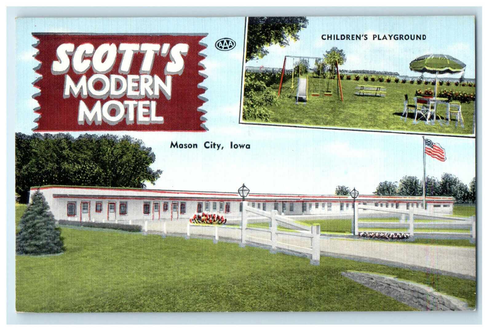 c1940s Scott's Modern Mason City Iowa IA Unposted Vintage Postcard