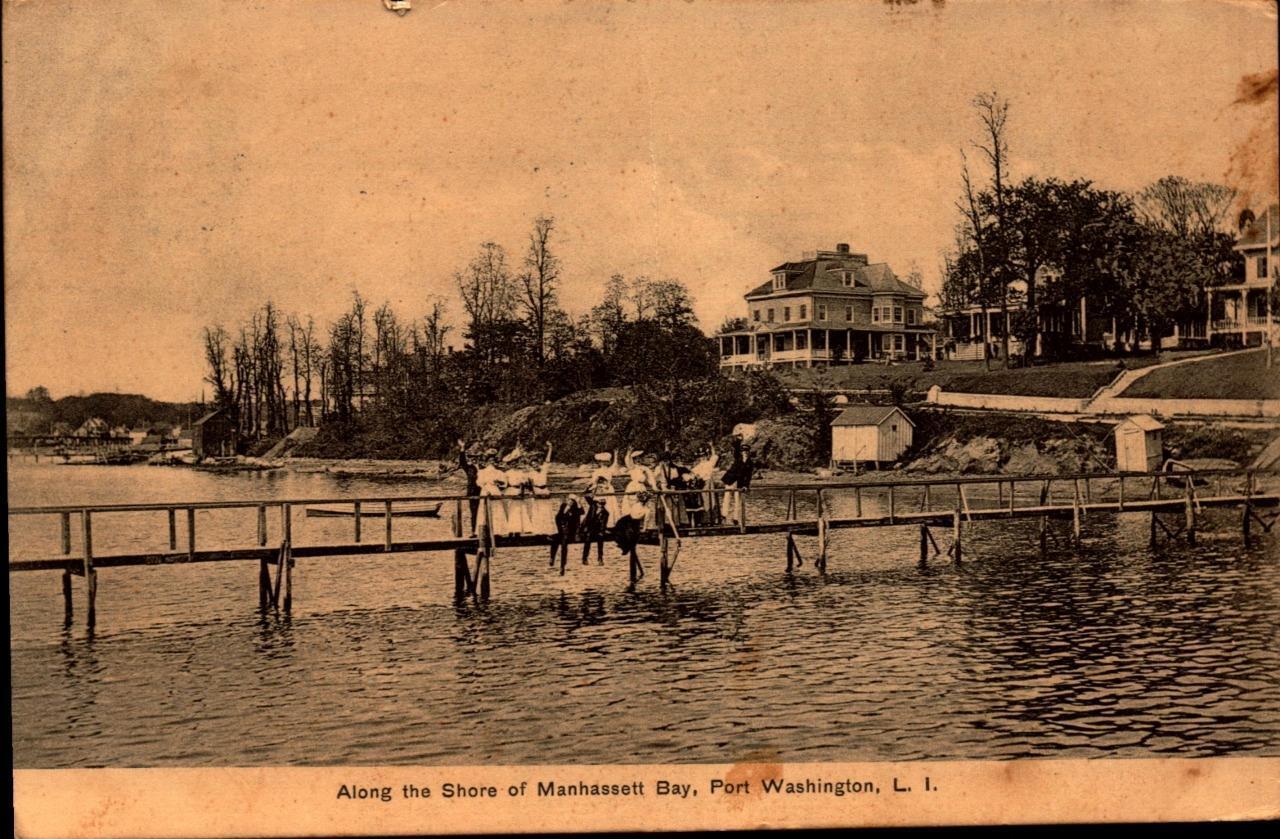 1908 Dock Along the Shore Manhasset Bay Port Washington LI NY BK67