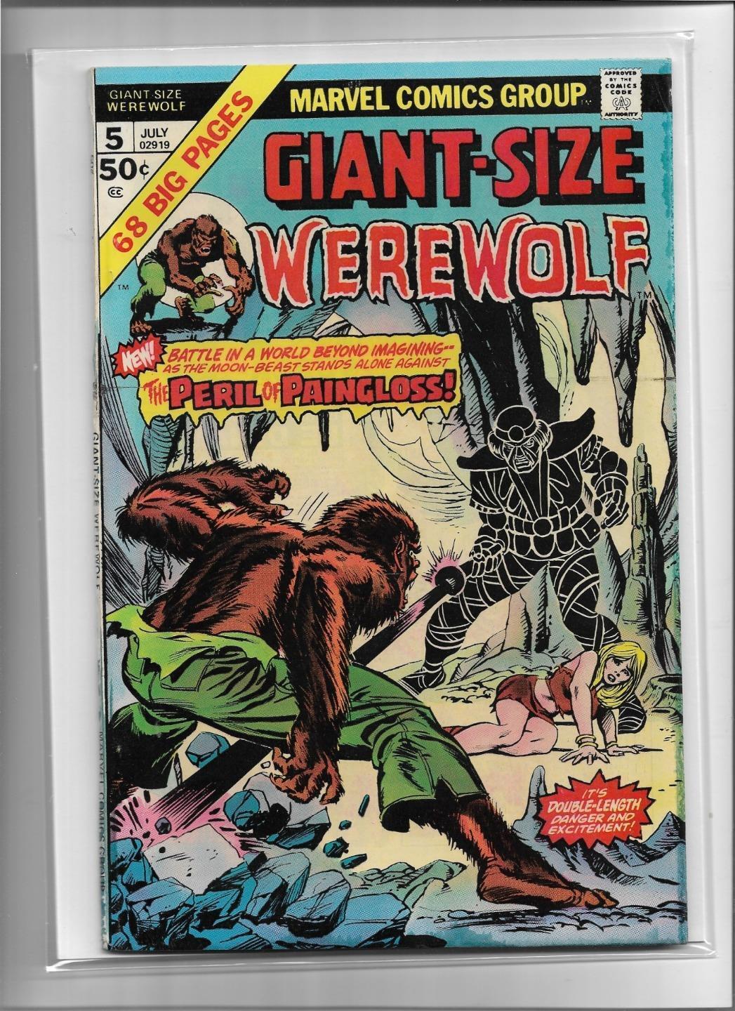 GIANT-SIZE WEREWOLF #5 1975 VERY GOOD 4.0 4567 blue ink stains