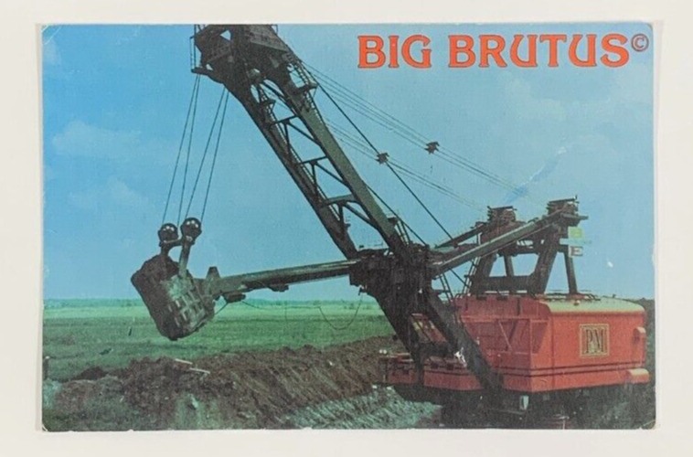 Big Brutus Near West Mineral Kansas Postcard Unposted
