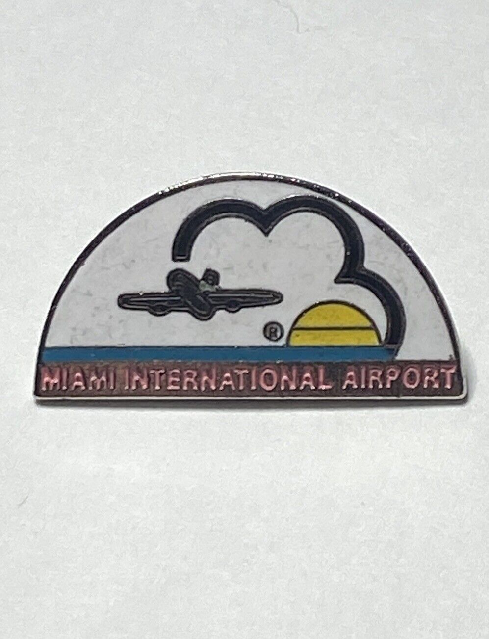 RARE Vintage Miami International Airport - Florida Enamel Lapel Pin