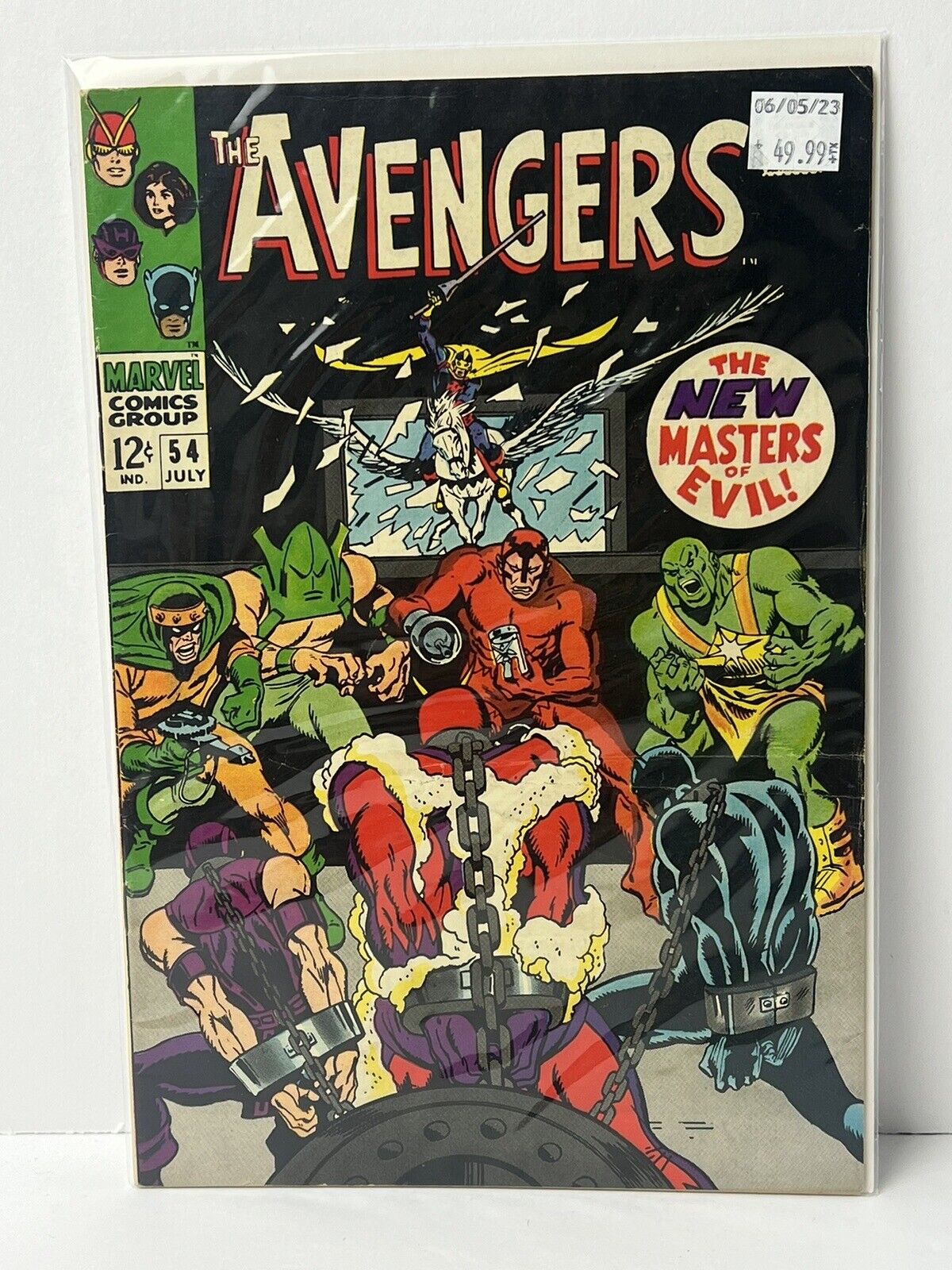 The Avengers #54 Marvel Comics 1968 Silver Age, Boarded