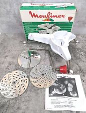 Vintage Mouli-Julienne 445 Moulinex Grater Shredder Complete W/ 3 Discs VG picture