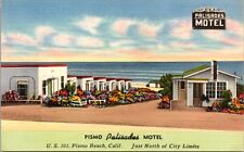 Linen Postcard Pismo Palisades Motel U.S. 101 in Pismo Beach, California picture