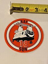 VINTAGE RAF 18 SQN Scotchcal Brand Film COLLECTIBLE STICKER DECAL picture