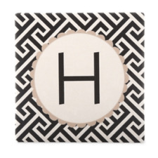 NWT Thirstystone Coasters monogrammed with the letter H picture