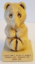 Vtg Paula Inc 1969 I just Can't Bear It When You're Not Around… Figurine picture