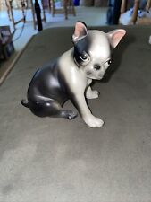 Vintage Lefton Boston Terrier?  Bulldog Dog Figurine Porcelain Collectibles H691 picture