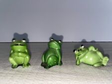 Vintage Frog Figures In Multiple Poses. Cute Set Of 6 picture