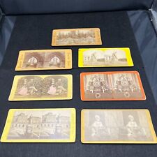 Antique Lot 7 Stereoview Cards Popular Series Vatican St. Andrews Yosemite picture