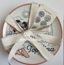 Disney Epcot World Showcase Italy Topolino Mickey & Minnie Plates Set of 4 NWT picture