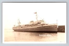 Muskegon MI-Michigan RPPC SS Milwaukee Clipper Real Photo c1940 Vintage Postcard picture