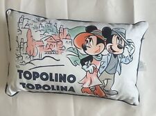 Disney Parks Epcot World Showcase Italy Topolino Mickey Minnie Throw Pillow NWT picture