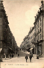 VINTAGE POSTCARD STREET SCENE AT STANISLAS ROAD NANCY FRANCE c. 1915 picture
