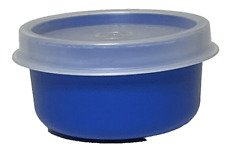 Tupperware 1oz Smidget Blue 1463 with Sheer Clear Lid 201 Pill Holder picture