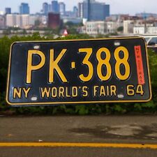 1964 New York Worlds Fair License Plate PK-388 picture