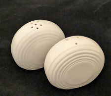 Vintage Art Deco Cantina Ware Ceramic MCM Vintage White Salt and Pepper Shakers picture