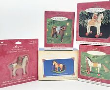 Hallmark Lot of 5 NEW & Vintage A PONY FOR CHRISTMAS Ornaments & Magnet picture