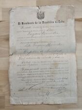1898 CUBA MAJOR GENERAL BARTOLOME MASO SPAN AM WAR SIGNED DOCUMENT AUTOGRAPHED picture