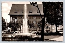 RPPC Schwabach Schillerplatz Water Fountain Display Bus Stop VINTAGE Postcard picture