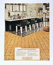 Congoleum vinyl flooring ad vintage 1973 carpet original print advertisement picture