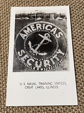RPPC US NAVY GREAT LAKES Sailor Formation Anchor Security UNDIVIDED Military picture