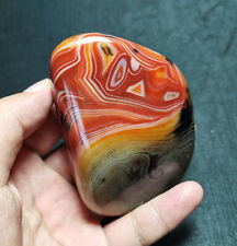 TOP 245 g Natural Polished Silk Banded Lace Agate Crystal Madagascar DD22 picture