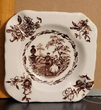 Vintage Mason's Ironstone Brown And White Ashtray Made In England picture
