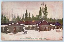 Minneapolis Minnesota MN Postcard Logging Camp Northern c1910's Vintage Antique picture